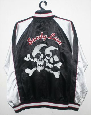 Vintage Sukajan Sandy Lion Lucky 13 Skull Embroidery Japan Souvenir Jacket