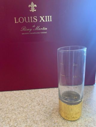 LOUIS XIII BOTTLE WITH CASE AND 2 RARE 6oz CRYSTAL GLASSES BY CHRISTOPHE PILLET 4