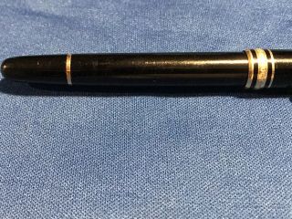 Vintage Montblanc Meisterstuck Tiffany & Co.  Pen Black & Gold Ballpoint Pen 5