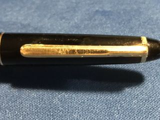 Vintage Montblanc Meisterstuck Tiffany & Co.  Pen Black & Gold Ballpoint Pen 8