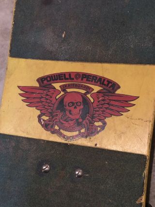 Vintage 1983 Powell Peralta Tony Hawk Bones Brigade Skateboard 4