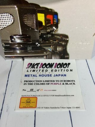 RARE SPACE DOOM ROBOT/METAL HOUSE/MIB/JAPAN Purple And Black Color 12
