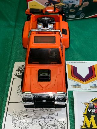 MASK Kenner vintage Firecracker pickup truck M.  A.  S.  K.  action figure toy box vtg 2