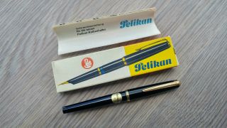 Vintage Rare 1960s Pelikan Mk 10 Fountain Pen Steel F Nib