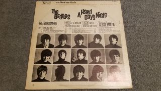 BEATLES A HARD DAYS NIGHT STEREO LP ST90828 (EXT RARE 1966 CAPITOL CLUB PRESS) 7