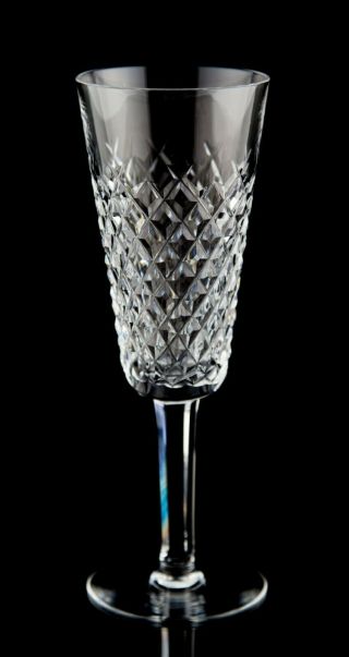 Waterford Alana Fluted Champagne Glasses Set 5 Vintage Crystal Stemware Ireland 2