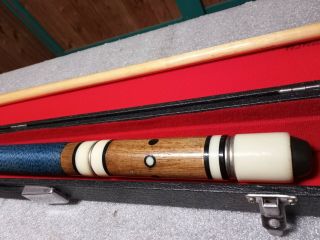 Vintage 5 Piece Pool cue with hard case 5