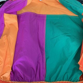 Vintage 80’s Jams World Windbreaker Jacket Large Neon Colorblock Honolulu Hawaii 4