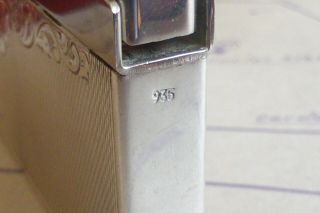 Vintage 935 silver KW Classic (RUETZ) petrol lighter made in Germany 6