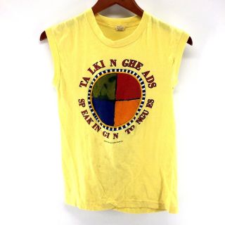Vintage 1983 Talking Heads Sleeveless T - Shirt Tank Speaking In Tongues Small Q3a