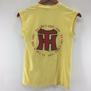 Vintage 1983 Talking Heads Sleeveless T - Shirt Tank Speaking In Tongues Small Q3A 5