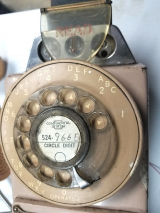 Vintage 1955 Western Electric Bell System Rotary Pay Phone 3 Coin Slot Automatic 5