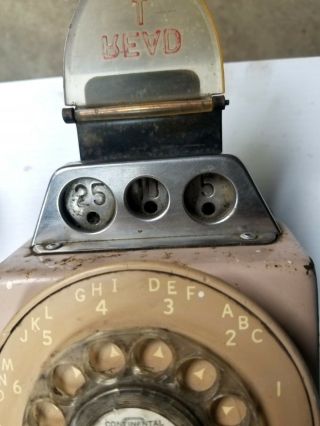Vintage 1955 Western Electric Bell System Rotary Pay Phone 3 Coin Slot Automatic 7