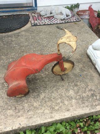 Vtg Mini Tricycle Restoration Project Atomic Age Space Ship Nuclear Wild Looking