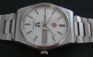 & RARE VINTAGE RADO GREEN HORSE DAY/DATE AUTOMATIC SWISS MADE WATCH 2