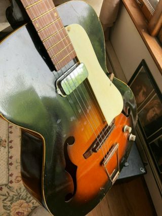 VINTAGE KAY ARCHTOP ELECTRIC GUITAR 10