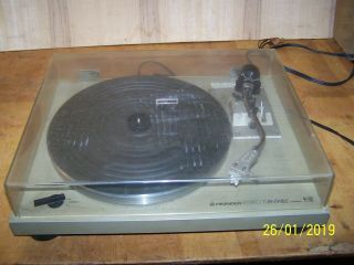 Vintage Pioneer Pl - 512 Stereo Turntable Record Player W/dust Cover