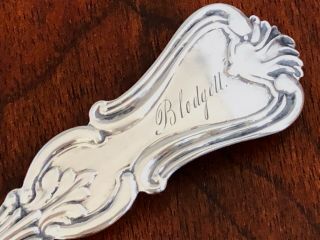 - RARE GORHAM CO.  COIN SILVER SUGAR SHELL SPOON: PRINCE ALBERT 1845 6