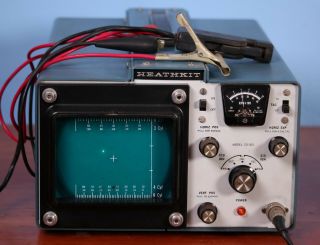 Vintage Heathkit Solid State Ignition Analyzer Model Co - 1015 With Probes