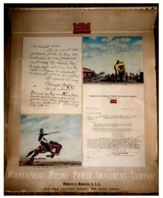 1940s F MOLINA CAMPOS CARICATURE MINNEAPOLIS MOLINE ADVERTISING TIE 1943 1944 5
