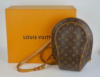 Vintage Louis Vuitton Ellipse Sac A Dos Backpack Brown Monogram Canvas Bag
