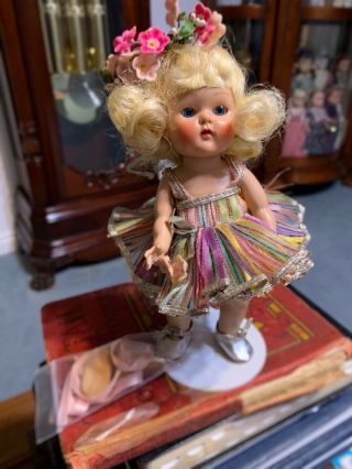 1954 Ginny Doll,  Ballet And Vintage Vogue Extra Ballet Slippers