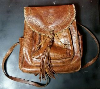 Patricia Nash Jovanna Distressed Vintage Leather Backpack