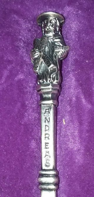 Rare David Andersen Sterling Silver 925 Andreas Figural Figure Handle Spoon 2