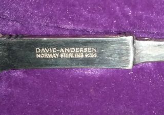 Rare David Andersen Sterling Silver 925 Andreas Figural Figure Handle Spoon 7