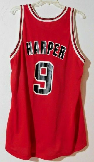 Vintage 1990 ' s Champion Chicago Bulls Ron Harper Jersey Size 52 RARE 3