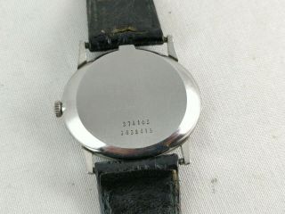 Vintage Universal Geneve White Shadow Quartz Watch Running 5