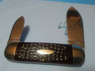 Case Xx 1974 Elephant Toe 6250 6 Dot Elephant Etch Nm Vintage Knife