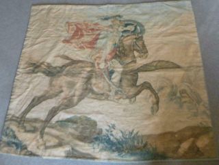 Large Heavy Fabric St George & Dragon Wall Hanging Throw 53 " X 48 "