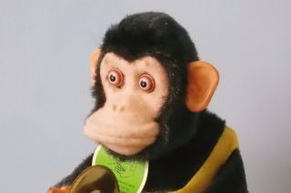 Jolly Chimp Toy - Vintage Monkey w/ Box & Tag - Not - - Daishin 6