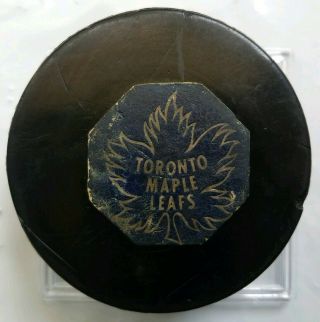 Toronto Maple Leafs Vintage Art Ross Converse Ccm Tyer Official Game Puck Usa