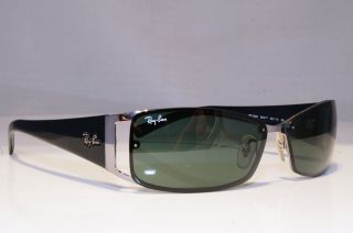 Ray - Ban Mens Vintage Designer Sunglasses Black Rectangle Rb 3394 004/71 20672