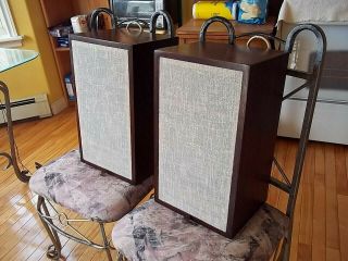 Vintage Dynaco A - 25 Speakers Uncommon Mirror - Imaged Pair