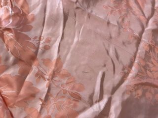 Vintage Damasco A Mano S.  Leucio Pink Silk Bedspread 8