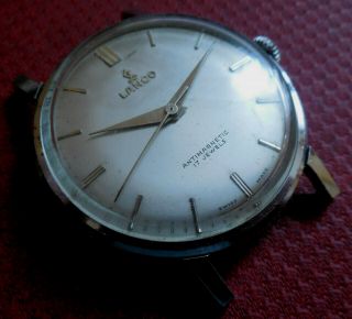 Vintage 1950s Oversized Lanco 17 Jewels Swiss Watch Running Wristwatch