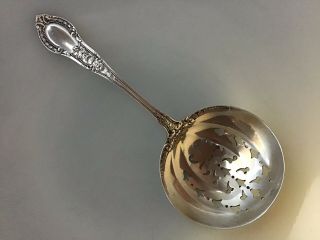 Gorham Sterling Silver Tuileries Bon Nut Candy Pierced Tea Serving Spoon No Mono