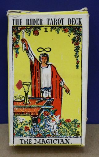 Vintage The Rider Magician 78 Card Tarot Deck Made In Switzerland Complete Boxed