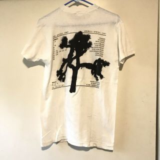 Vintage 1987 U2 Joshua Tree Concert Tour T Shirt Rock Tee 4
