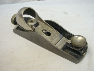 Vintage Stanley Sweetheart No.  60 Woodworking Block Plane Tool Low Angle