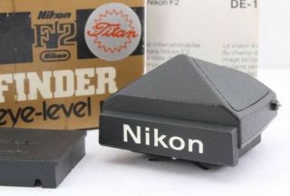 Rare Near Nikon De - 1 Black Eye Level Finder For F2 Titan From Japan