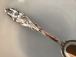 Gorham H Series H401 Snowdrop Floral 31g Sterling Silver Spoon 5 3/4” Teaspoon