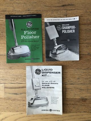 Vintage GE Floor Polisher Model FP - 5 with Accessories General Electric 4
