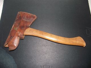 Vintage Indian Chief Fireman Hatchet With Sheath