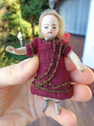 Antique Doll With Dress Cute Mignonette Doll Lovely Boots