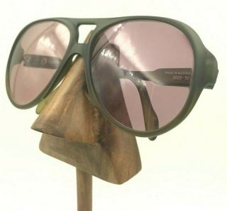 Vintage Playboy Optyl 3020 - 50 Military Green Aviator Sunglasses Frames Austria 3