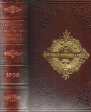 Vintage 1885 History Of St.  Charles,  Montgomery & Warren Counties Missouri Rare